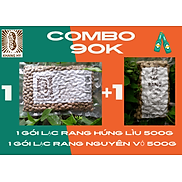 combo 1 gói Lạc rang húng lìu 500g + 1 gói Lạc rang nguyên vỏ 500g