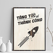 15 mẫu Tranh slogan treo tường tạo động lực học tập bằng gỗ 20 x 27 cm