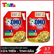 COMBO 2 túi nước giặt OMO Cửa trên Tinh dầu 3.7kgX2