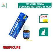 Respicure trị nhiễm khuẩn đường hô hấp trên chó, mèo, chai 60 viên