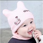 1 Mũ len ABC  không có khăn quàng cổ  cực ấm cho bé từ 3-18 tháng mẫu cực