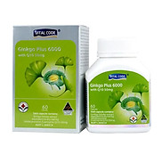 Viên uống bổ não Vital Code Ginkgo Plus 6000 with Q10 50mg 60 viên