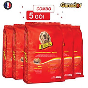 Combo 05 Gói x 400 gram Thức ăn cho chó trưởng thành Ganador Fib s