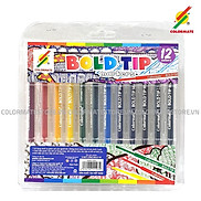 Bộ 12 Bút Lông Bold Tip Marker