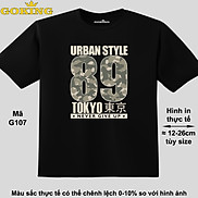 URBAN STYLE 89, mã G107. Áo thun đẹp cho cả gia đình. Áo phông hàng hiệu