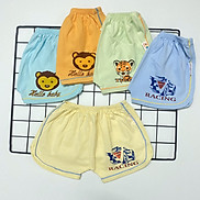 Combo 5 quần đùi cotton Màu Nhạt kiểu dáng thể thao cho bé trai, bé gái SS