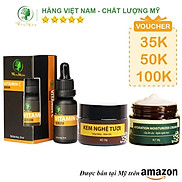 Bộ trắng da, sạch nám cơ bản ngày đêm Wonmom 1 Kem cấp ẩm + 1 Serum