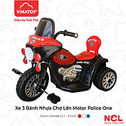 Xe 3 Bánh Nhựa Chợ Lớn Police one Không Nhạc - M1724A-X3B