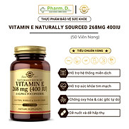 Viên Uống Solgar Vitamin E 268mg 400 IU Bổ Sung Vitamin E