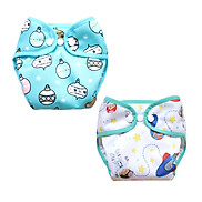 Combo 2 bộ tã vải Sơ sinh BabyCute size SS 2 - 5kg - Giao mẫu ngẫu nhiên