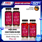 Combo 2 chai Mật ong cao thảo dược Lady giúp ngủ ngon Honimore 310g tặng 2