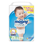 Bỉm - Tã quần Moony Blue size M 58 miếng Cho bé 6 12kg