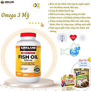 Omega 3 Mỹ Kirkland Signature Fish Oil 1000mg Hỗ trợ sức khỏe não bộ