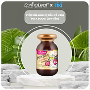 Viên nhai kẹo sữa vị dâu & vani cho bé SpringLeaf Milk Boost 150 viên cung