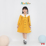 Váy bé gái thu đông Alber Kids cổ tim công chúa xinh đẹp Lila Dress cho