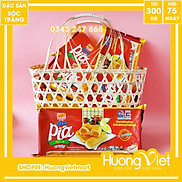 Bánh pía ít đường có trứng muối Tân Huê Viên 300g, bánh pía ít ngọt