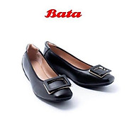 Giày nữ giấu gót màu đen Thương hiệu Bata 551-6680