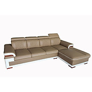 Ghế Sofa Kiểu Mới - Da Công Nghiệp Hàn Quốc Phối 2 Màu Độc Đáo