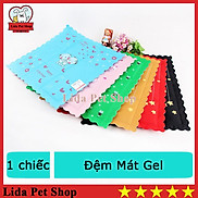 Đệm Mát Gel Cho Chó Mèo - Thảm Mát Cho Thú Cưng 37 37cm - Lida Pet Shop