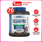 Sữa tăng cơ VEGAN PRO hộp 70 lần dùng của APPLIED NUTRITION với 100%