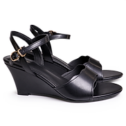 Sandal nữ cao gót màu đen Thương hiệu Bata 761-6723