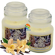 Combo 2 hũ nến thơm tinh dầu Bartek Vanilla Angel 130g - hương bánh vani