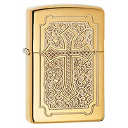 Bật Lửa Zippo Armor Eccentric High Polish Brass