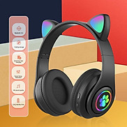 Tai nghe chụp tai headphone bluetooth Hewolf tai nghe mèo không dây hàng