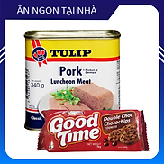 Combo 1 Hộp Thịt Heo Hộp Tulip 340g và 1 Gói Bánh Quy Socola Arnott s