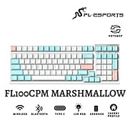 Bàn phím máy tính FL-Esports FL100CPM Sakura Pink White Olivia