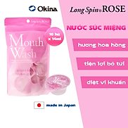 Nước súc miệng bỏ túi OKINA dòng LONG SPIN ROSE Nhật Bản hương Hoa Hồng