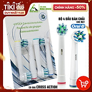 Cho máy Oral B Braun Cross Action EB-50A, Set 4 cái vỉ