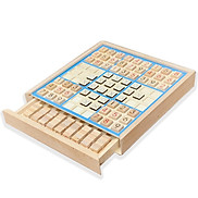 Đồ Chơi Gỗ Board Game Cờ Caro, Sudoku Kết Hợp 2 Trong 1 Dành Cho Mọi Lứa