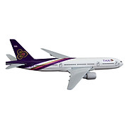 Mô Hình Máy Bay Trưng Bày Airbus Thai Airways Everfly Trắng Tím