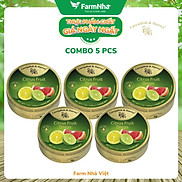 Combo 5 hộp Kẹo trái cây Cavendish & Harvey Vị Citrus 200g - Sản phẩm nhập