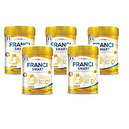 Combo 5 lon Sữa công thức FRANCI SMART GOLD 0+ lon 800g Siêu trí tuệ Mắt