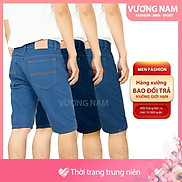 Quần short jean nam ngắn cao cấp big size chất bò kiểu trơn đơn giản