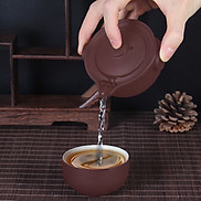 Bộ ấm chén độc ẩm gốm tử sa pha trà phụ kiện uống trà