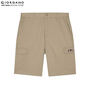 Quần Shorts Kaki Nam Túi Hộp Giordano 01101206