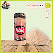 Muối Hồng Himalaya 600gram Ông Chà Và Size vừa 1-2mm-Dạng hũ-Himalayan