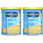 Combo 2 hộp BỘT ĂN DẶM RIDIELAC GOLD GẠO SỮA - HỘP THIẾC 350G