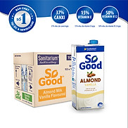 Thùng 12 hôp sữa hạt hạnh nhân So Good 1L hộp, làm từ hạnh nhân Úc