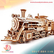 Mô hình lắp ghép gỗ tỉ lệ - Đầu tàu hơi nước - Robotime Steam Express MC501