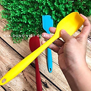 SPATULA Cây VÉT bột, Phới dẹt SILICON nguyên khối 27cm. Dụng cụ là miếng