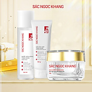 Bộ ba dưỡng ẩm da cơ bản SẮC NGỌC KHANG Kem dưỡng da ban đêm 30g +Sữa rửa