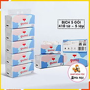 Bịch 5 Gói Giấy Ăn, Giấy Ăn Rút Gumi, Khăn Giấy Cao Cấp 5 Lớp