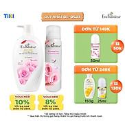 Combo Sữa Tắm Nước Hoa Dưỡng Da Romantic 650G + Xịt Khử Mùi Hương Nước Hoa