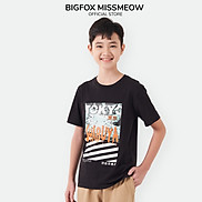 Đồ Bộ Bé Trai Size Đại Bigfox, Bộ Cộc Tay Trẻ Em Mùa Hè Chất Cotton In