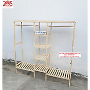 Kệ Treo Quần Aó Tripple Hanger 3 Buồng Gỗ Thông NHập Khẩu