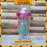 sỉ vpp,sẵn hàng Bình đựng nước khủng long 3d cute 500ml - VPP Kim Biên